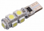 Žárovka 9 SMD LED 12V T10 s rezistorem CAN-BUS ...