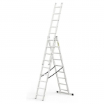 Žebřík hliníkový Drabest, 3x9, BASIC