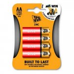 Zinko-chloridová baterie R06/AA, JCB, 4ks