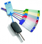 Žluté PP plastové visačky na klíče 100ks - 4340...