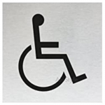 Znak rozlišovací "WC-invalidé", 60 x ...