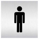 Znak rozlišovací "WC-muži", 60 x 60 m...