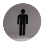 Znak rozlišovací "WC-muži", Ø 75 mm, ...
