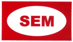 Znak "SEM" 80x40mm - samolepka